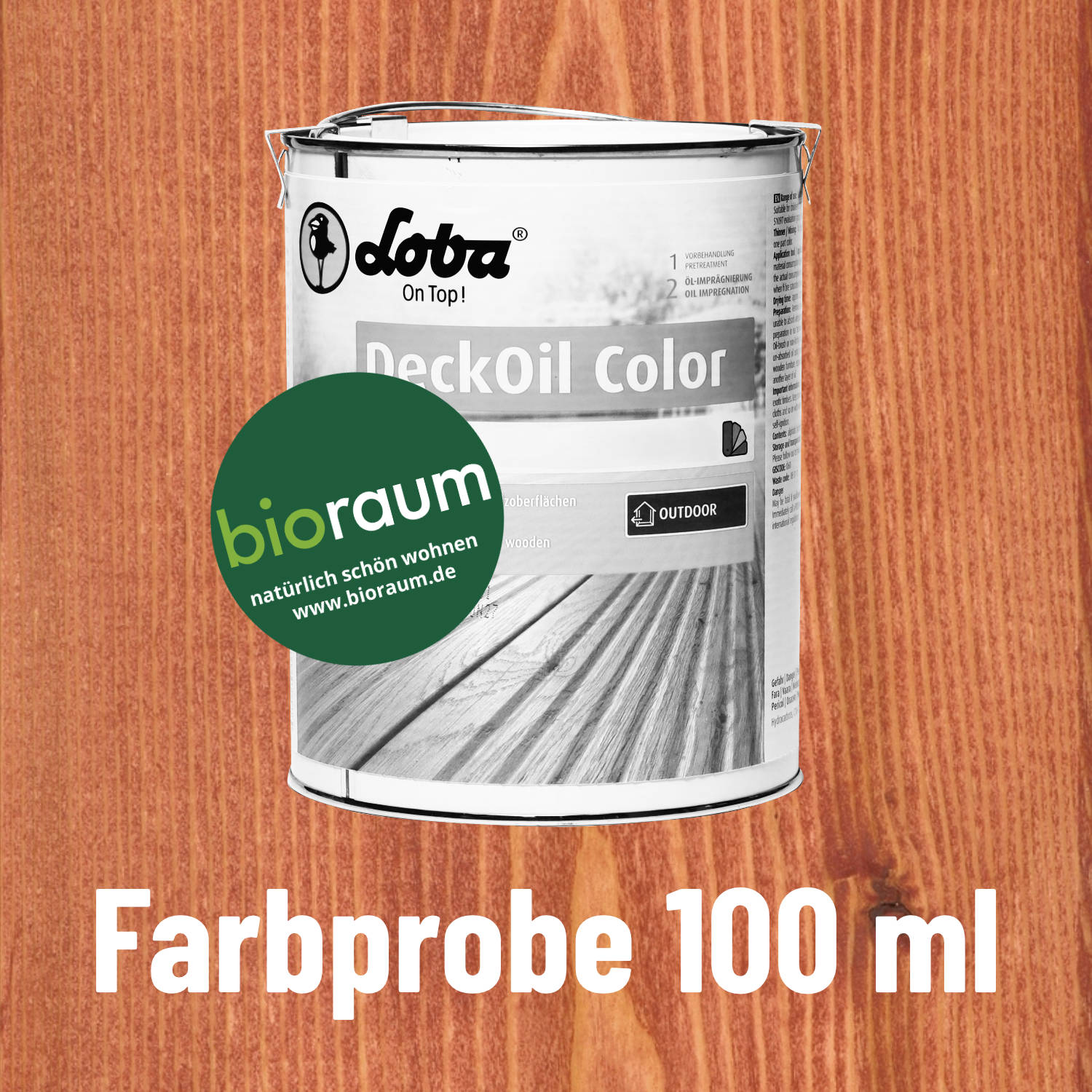 LOBA DeckOil Color Farbprobe Rotbraun LOBA DeckOil Color Farbprobe Rotbraun