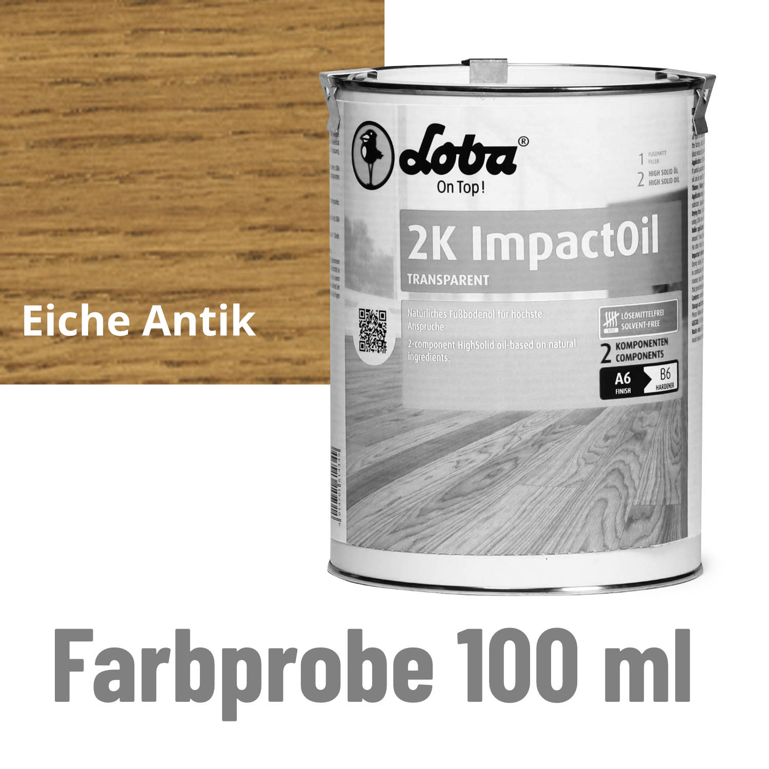 LOBA 2K ImpactOil Color Eiche Antik Probe 100ml LOBA 2K ImpactOil Color Eiche Antik Probe 100ml