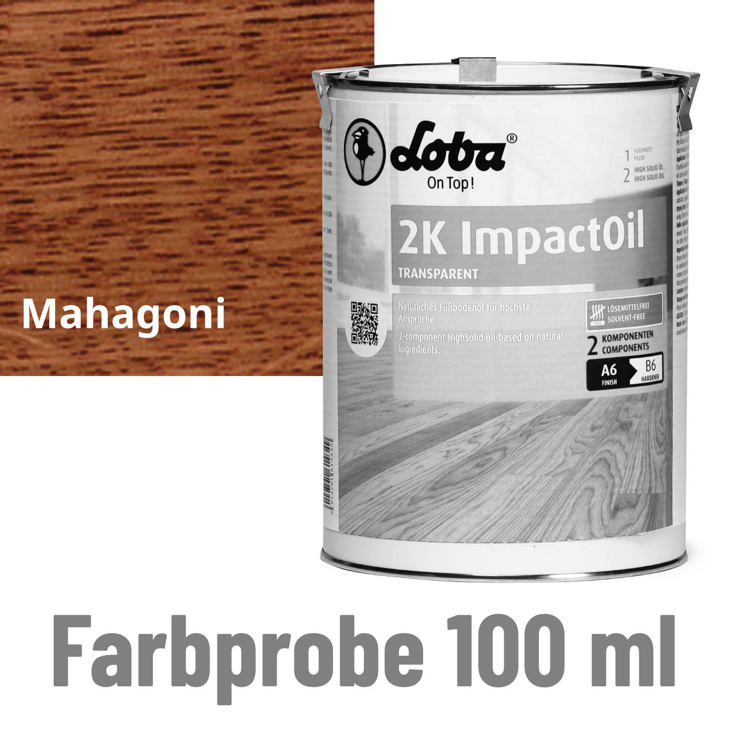 LOBA 2K ImpactOil Color Mahagoni Probe 100ml LOBA 2K ImpactOil Color Mahagoni Probe 100ml